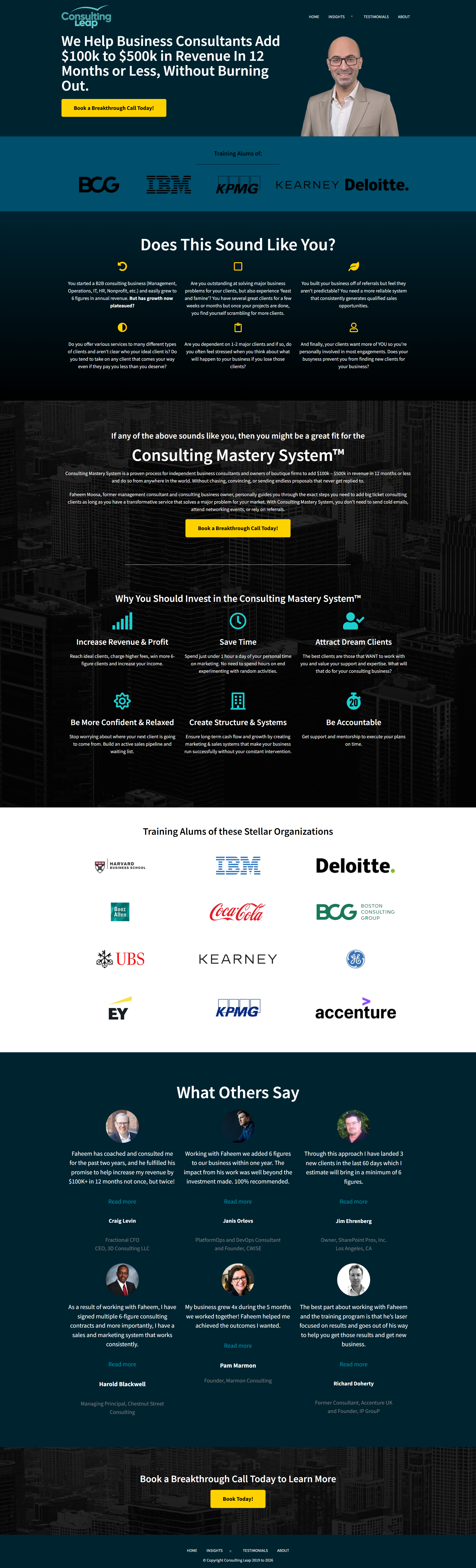 ConsultingLeap website preview